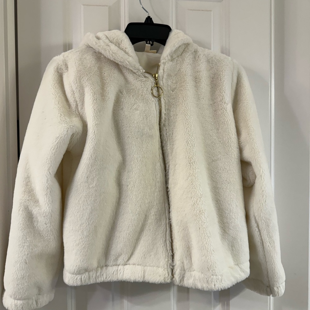 Self Esteem Cream Fuzzy Kids Jacket